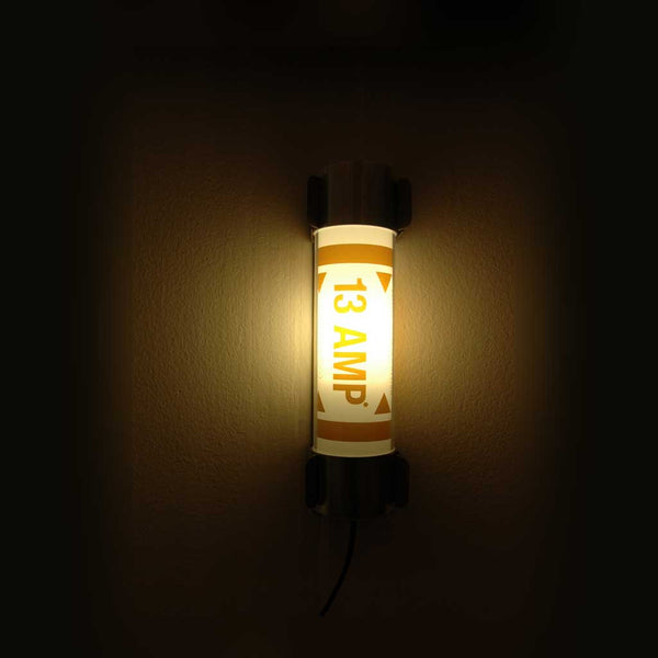 Fuse Lamp - 33cm high working in the dark with wall bracket. Does not include bulb. 